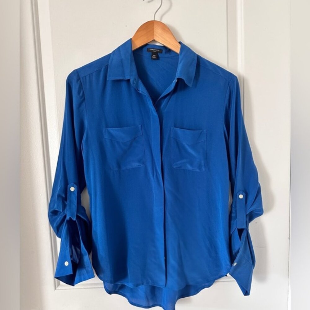 Ann Taylor 100% Silk Long Sleeve